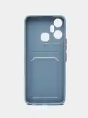 Синий меланж чехол для Infinix Smart 6 Plus (Смарт 6 Плюс), силиконовый