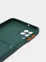 Тёмно-зелёный силиконовый чехол для Samsung Galaxy A22 4G, M32 4G, M22 4g, F22(самсунг а22, м32,м22,Ф22)