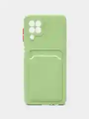 Зеленый силиконовый чехол для Samsung Galaxy A22 4G, M32 4G, M22 4g, F22(самсунг а22, м32,м22,Ф22)