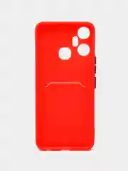 Красный чехол для Infinix Smart 6 Plus (Смарт 6 Плюс), силиконовый