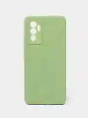 Зеленый силиконовый чехол для Vivo V23e (Виво В23Е), прозрачный