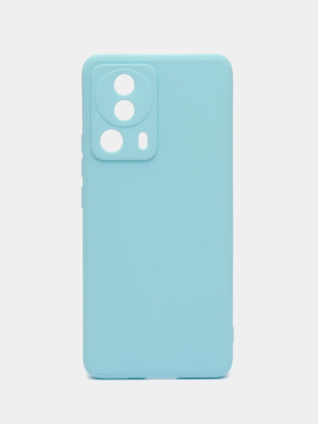 Голубой чехол для Xiaomi 13 Lite силиконовый (Ксиоми 13 лайт), силиконовый, c защитой камеры