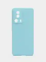 Голубой чехол для Xiaomi 13 Lite силиконовый (Ксиоми 13 лайт), силиконовый, c защитой камеры