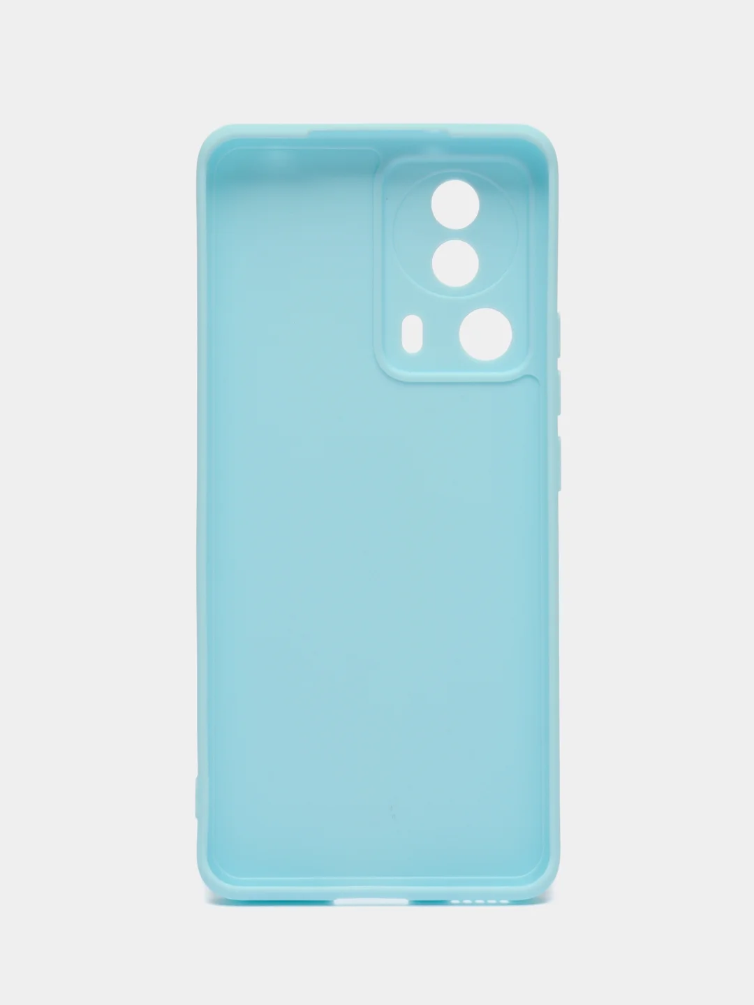 Голубой чехол для Xiaomi 13 Lite силиконовый (Ксиоми 13 лайт), силиконовый, c защитой камеры