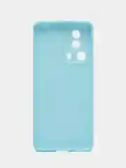 Голубой чехол для Xiaomi 13 Lite силиконовый (Ксиоми 13 лайт), силиконовый, c защитой камеры