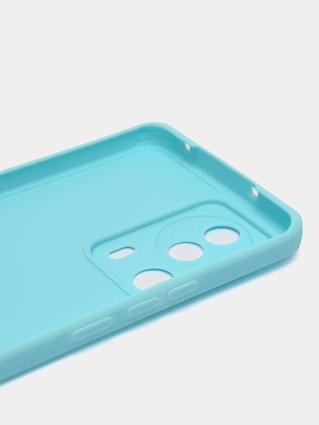 Голубой чехол для Xiaomi 13 Lite силиконовый (Ксиоми 13 лайт), силиконовый, c защитой камеры