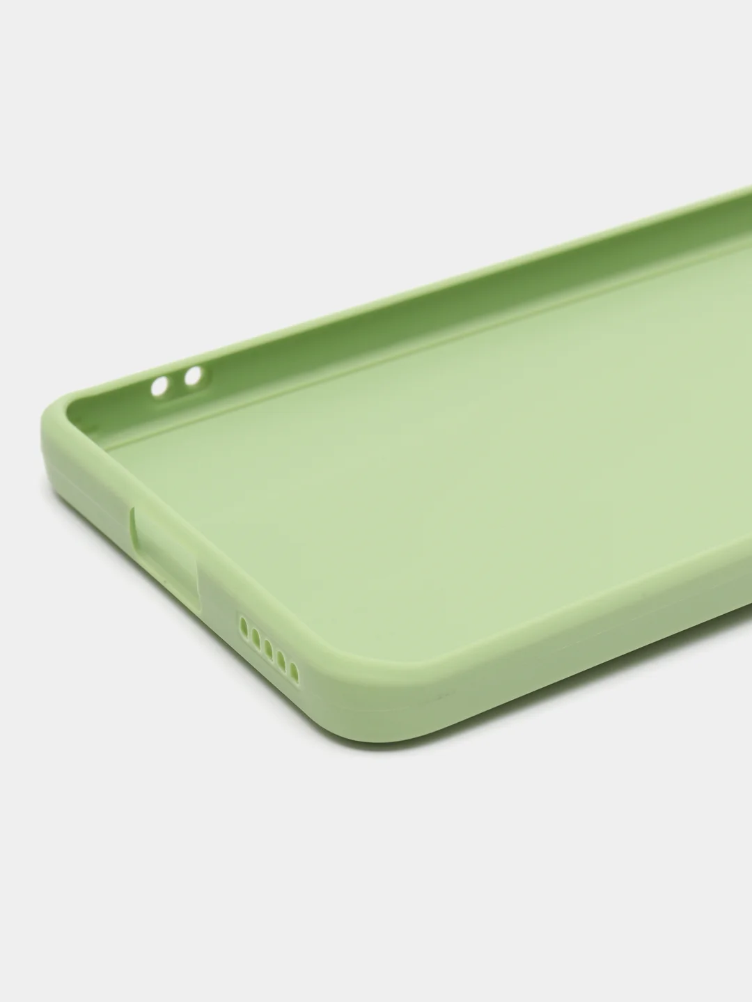 Зеленый чехол для Xiaomi 13 Lite силиконовый (Ксиоми 13 лайт), силиконовый, c защитой камеры