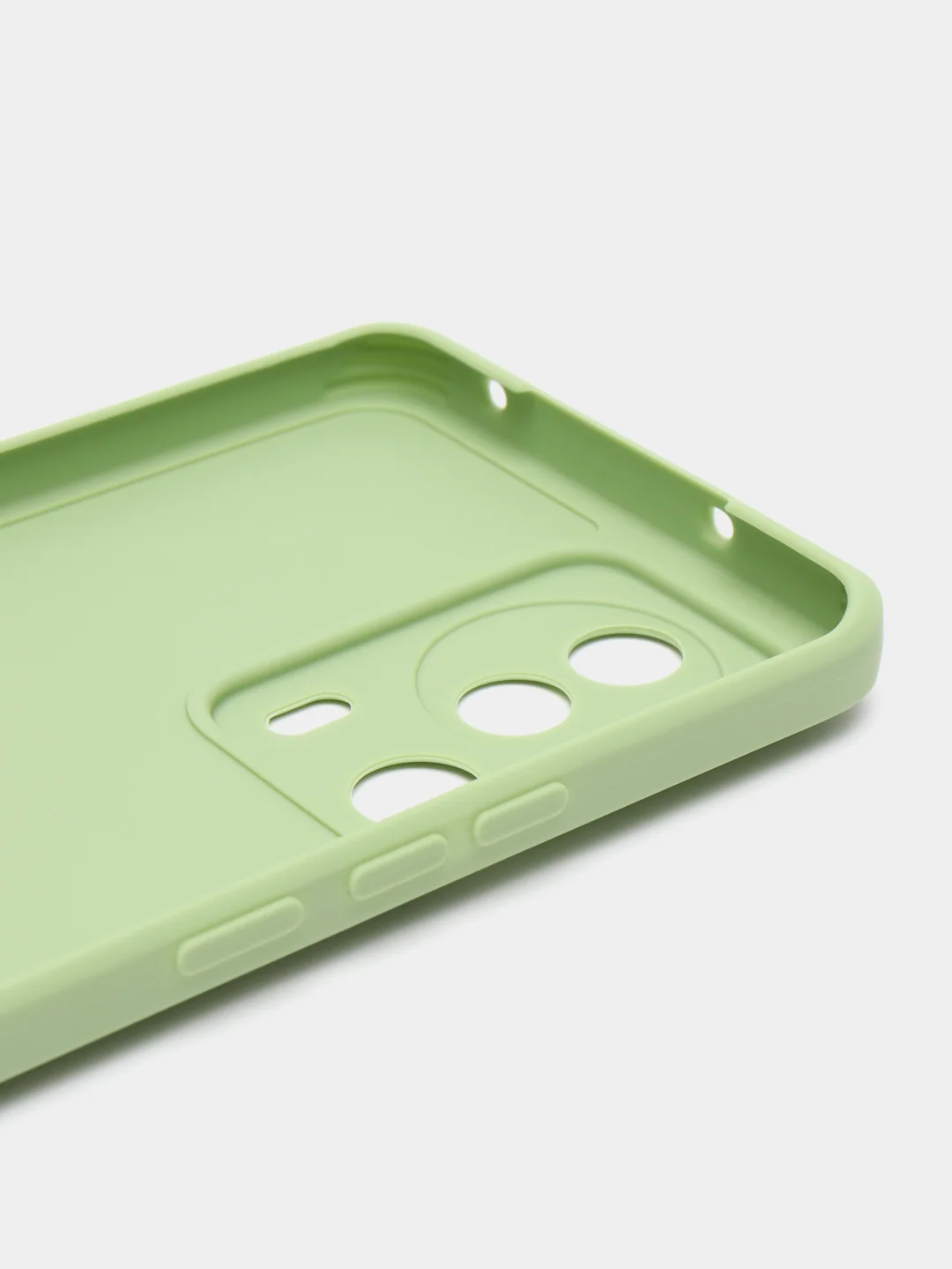 Зеленый чехол для Xiaomi 13 Lite силиконовый (Ксиоми 13 лайт), силиконовый, c защитой камеры