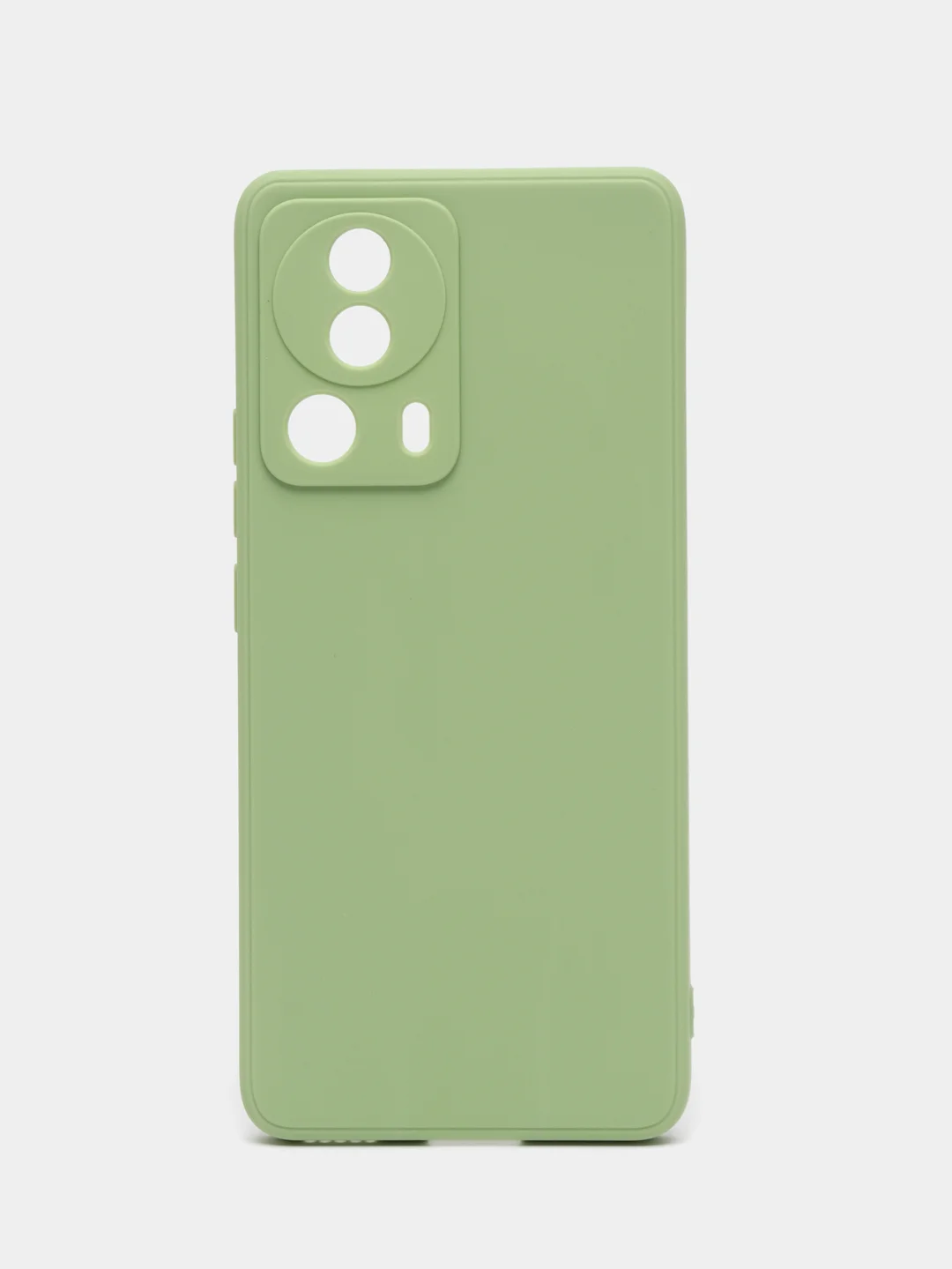 Зеленый чехол для Xiaomi 13 Lite силиконовый (Ксиоми 13 лайт), силиконовый, c защитой камеры