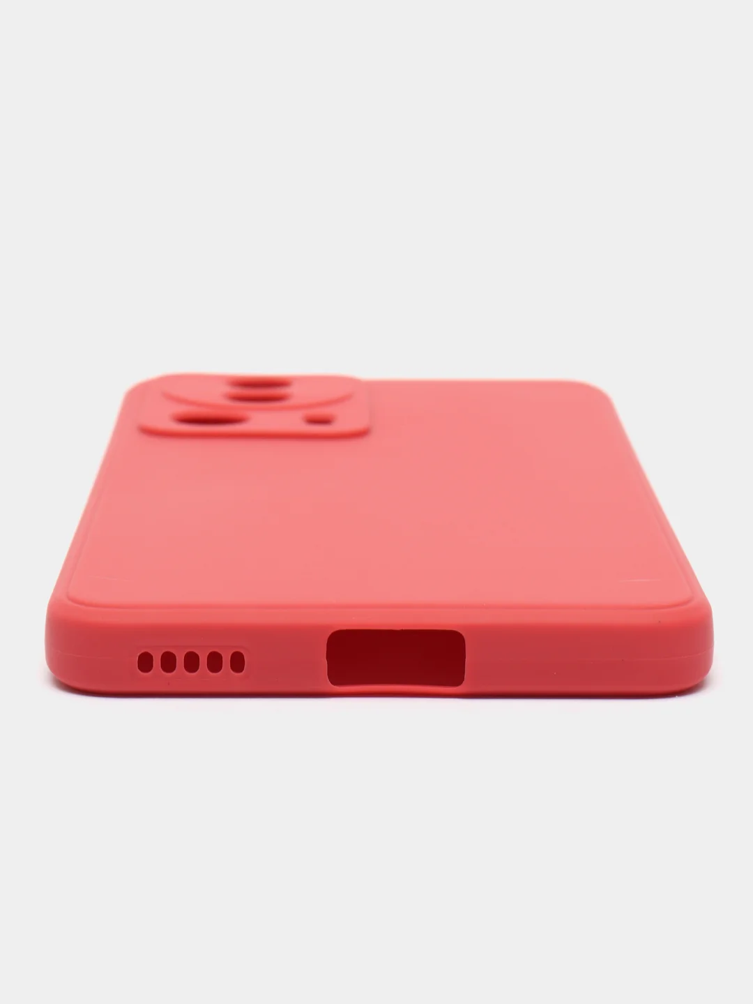 Коралловый чехол для Xiaomi 13 Lite силиконовый (Ксиоми 13 лайт), силиконовый, c защитой камеры