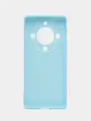 Голубой чехол для Huawei Honor X9A, X, 9A, силиконовый  (Хонор х9а), силиконовый, c защитой камеры