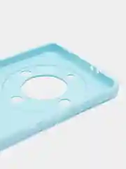 Голубой чехол для Huawei Honor X9A, X, 9A, силиконовый  (Хонор х9а), силиконовый, c защитой камеры