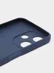 Темно-синий силиконовый чехол для Infinix HOT 30i (Инфиникс Хот 30 ай), прозрачный