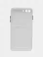 Белый чехол для iPhone 7, 8 Plus (Айфон 7, 8 Плюс) с карманом для карт