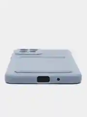 Синий меланж силиконовый чехол для Samsung Galaxy M53 5G (Самсунг Галакси М53 5Ж) матовый
