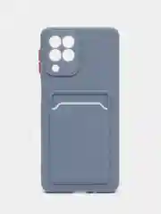 Синий меланж силиконовый чехол для Samsung Galaxy M53 5G (Самсунг Галакси М53 5Ж) матовый