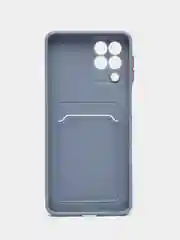 Синий меланж силиконовый чехол для Samsung Galaxy M53 5G (Самсунг Галакси М53 5Ж) матовый