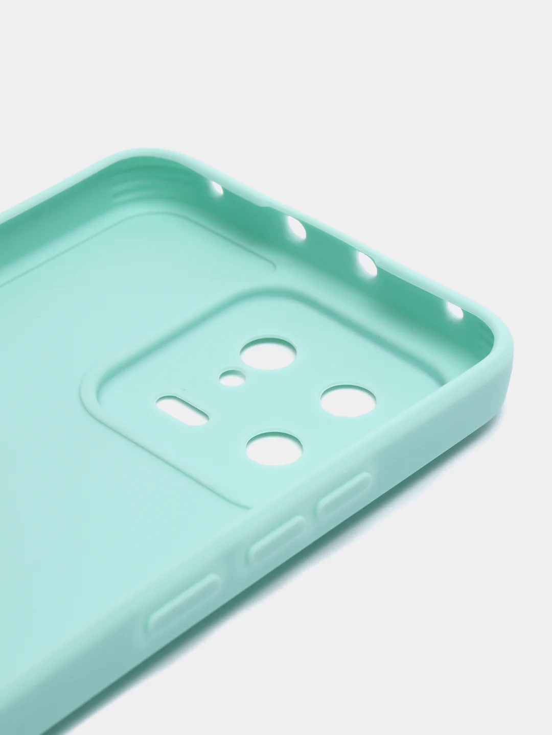 Мятный чехол для Xiaomi 13, силиконовый, (Ксиоми 13), c защитой камеры