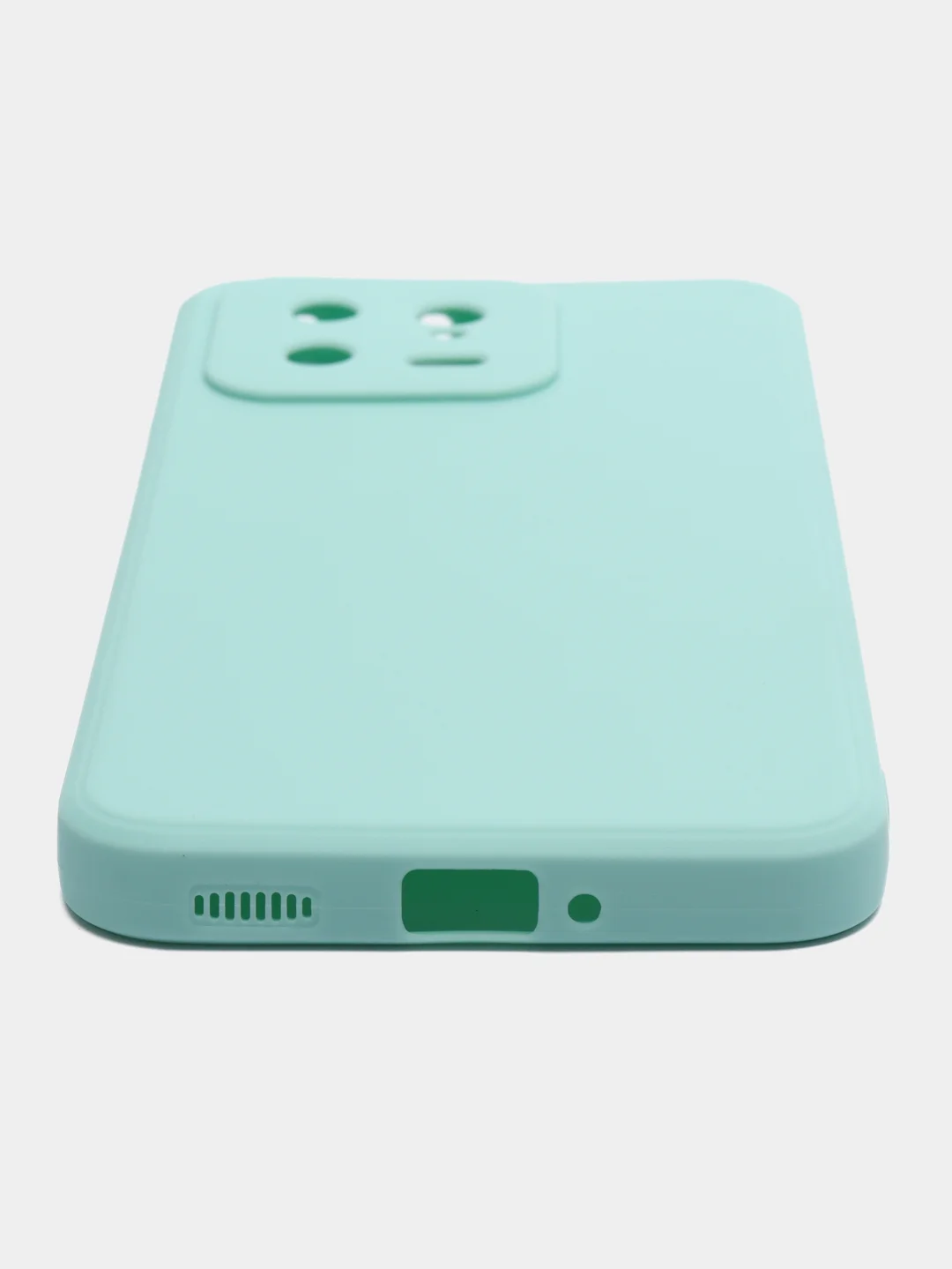 Мятный чехол для Xiaomi 13, силиконовый, (Ксиоми 13), c защитой камеры