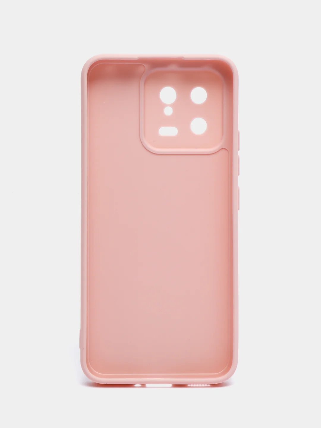 Пудровый чехол для Xiaomi 13, силиконовый, (Ксиоми 13), c защитой камеры