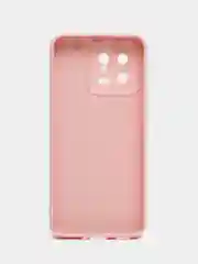 Пудровый чехол для Xiaomi 13, силиконовый, (Ксиоми 13), c защитой камеры
