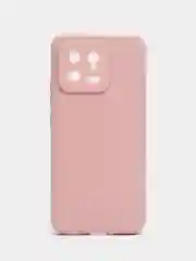 Пудровый чехол для Xiaomi 13, силиконовый, (Ксиоми 13), c защитой камеры