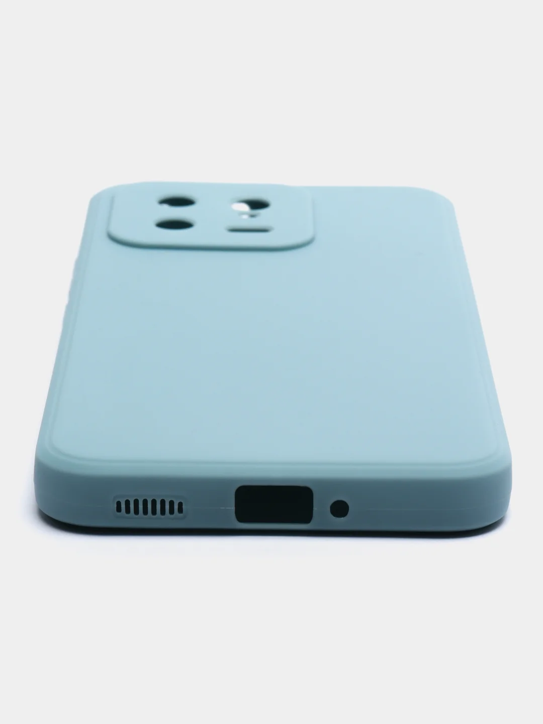 Светло-синий чехол для Xiaomi 13, силиконовый, (Ксиоми 13), c защитой камеры