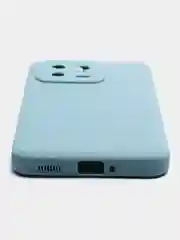 Светло-синий чехол для Xiaomi 13, силиконовый, (Ксиоми 13), c защитой камеры