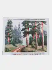 Зелёный хаки вышивка крестом, 40 х 50