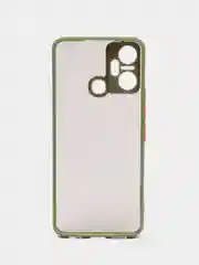 Лесной зеленый чехол Infinix Smart 6 Plus Инфиникс Смарт 6 Плюс, пластиковый матовый с цветными кнопками