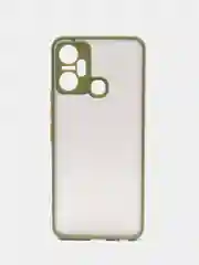 Лесной зеленый чехол Infinix Smart 6 Plus Инфиникс Смарт 6 Плюс, пластиковый матовый с цветными кнопками