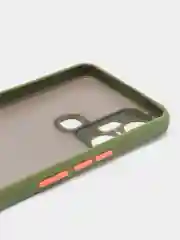 Лесной зеленый чехол Infinix Smart 6 Plus Инфиникс Смарт 6 Плюс, пластиковый матовый с цветными кнопками