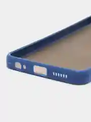 Темно-синий чехол Infinix Smart 6 Plus Инфиникс Смарт 6 Плюс, пластиковый матовый с цветными кнопками