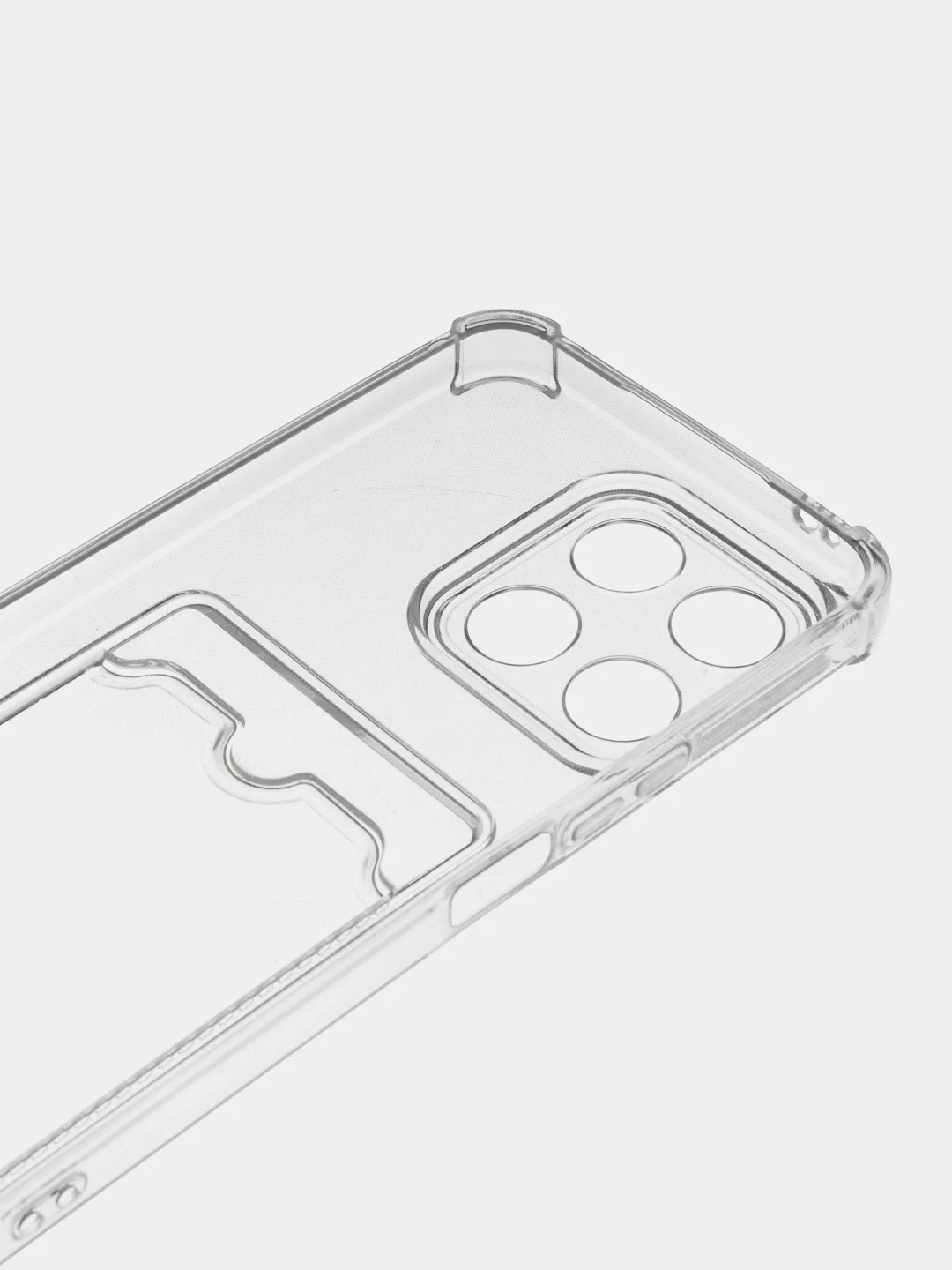 Марсала чехол для Huawei Honor X8a (Хуавей Хонор Х8а) прозрачный, с карманом для карты
