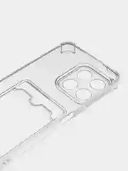 Марсала чехол для Huawei Honor X8a (Хуавей Хонор Х8а) прозрачный, с карманом для карты