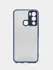Темно-синий чехол Infinix Hot 12i, Инфиникс Хот 12Ай, пластиковый, матовый