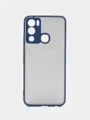 Темно-синий чехол Infinix Hot 12i, Инфиникс Хот 12Ай, пластиковый, матовый