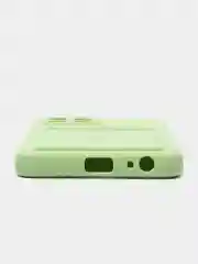 Зеленый силиконовый чехол для Infinix Smart 6 HD (Инфиникс Смарт 6 ХД)