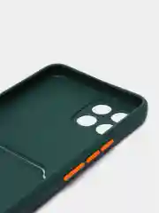 Тёмно-зелёный силиконовый чехол для Infinix Smart 6 HD (Инфиникс Смарт 6 ХД)