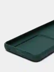 Тёмно-зелёный силиконовый чехол для Infinix Smart 6 HD (Инфиникс Смарт 6 ХД)