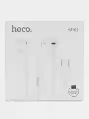 Белый наушники проводные hoco M101 Type-C, с микрофоном