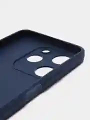 Темно-синий чехол для Tecno Spark 10 Pro (Техно спар 10 про) силиконовый, с защитой камеры