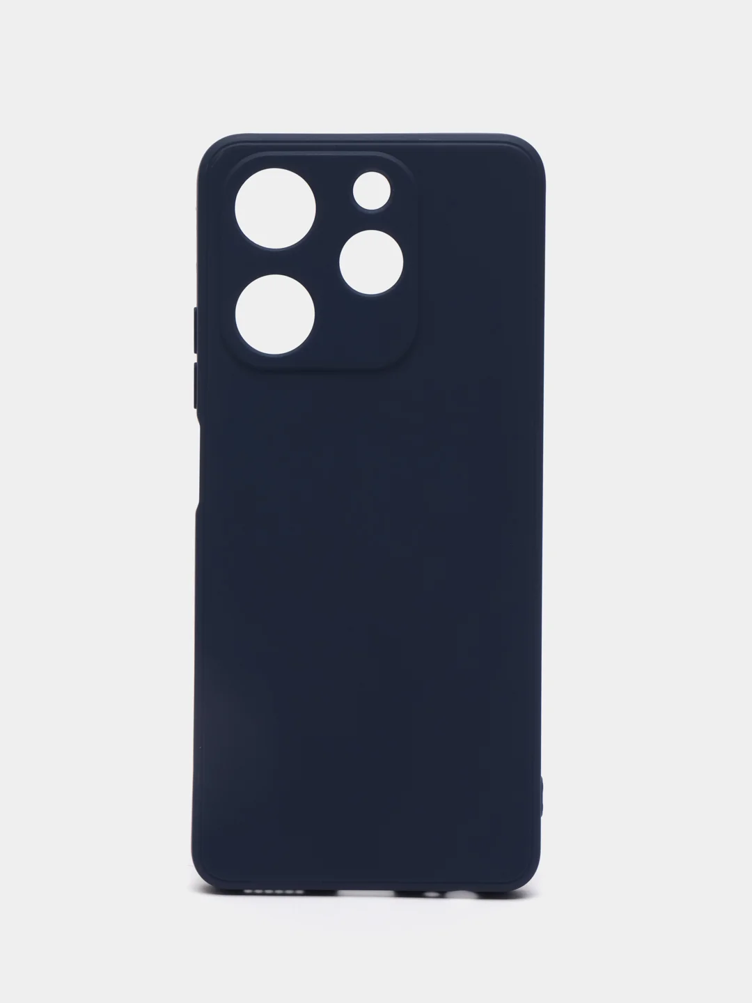 Темно-синий чехол для Tecno Spark 10 Pro (Техно спар 10 про) силиконовый, с защитой камеры