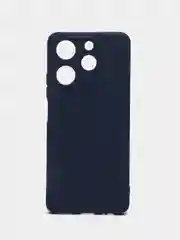 Темно-синий чехол для Tecno Spark 10 Pro (Техно спар 10 про) силиконовый, с защитой камеры