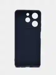 Темно-синий чехол для Tecno Spark 10 Pro (Техно спар 10 про) силиконовый, с защитой камеры