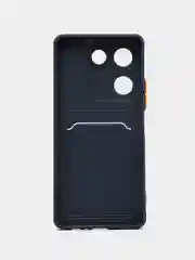 Темно-синий силиконовый чехол для Tecno Camon 20 / Camon 20 Pro 4G, Техно Камон 20 Про 4, прозрачный