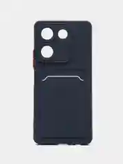 Темно-синий силиконовый чехол для Tecno Camon 20 / Camon 20 Pro 4G, Техно Камон 20 Про 4, прозрачный