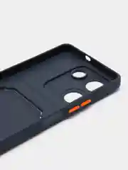 Темно-синий силиконовый чехол для Tecno Camon 20 / Camon 20 Pro 4G, Техно Камон 20 Про 4, прозрачный