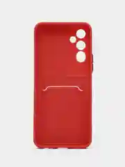 Коралловый силиконовый чехол для Tecno POVA Neo 2 (Техно Пова Нео 2), прозрачный с карманом для карт