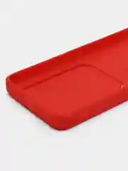Красный силиконовый чехол для Tecno POVA Neo 2 (Техно Пова Нео 2), прозрачный с карманом для карт